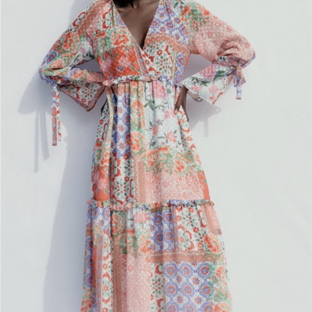 Floral Patchwork Maxi Dress